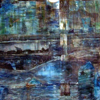 Pittura intitolato "Marea di luna" da Branciforte, Opera d'arte originale, Olio