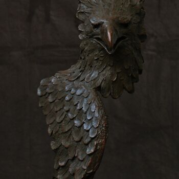 Скульптура под названием "Crowned Eagle Bronz…" - Brandon Borgelt, Подлинное произведение искусства, Бронза