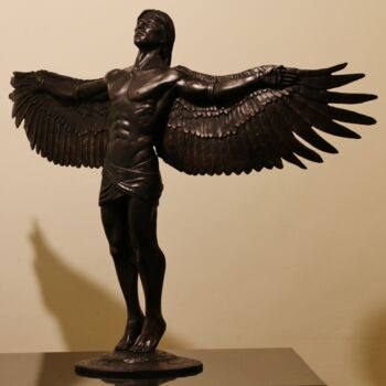 Γλυπτική με τίτλο "Icarus Bronze Origi…" από Brandon Borgelt, Αυθεντικά έργα τέχνης, Μπρούντζος