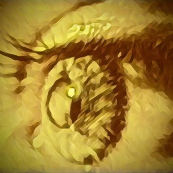 Digital Arts titled "Golden Eye" by Brandon Robles, Original Artwork, Digital Painting