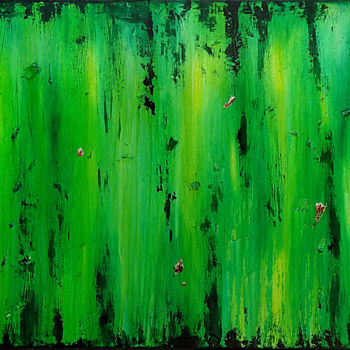 Pintura intitulada "Green Mile" por Branisa Beric, Obras de arte originais, Acrílico