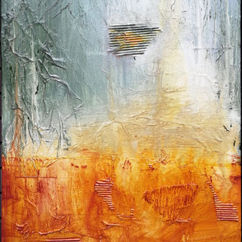 Malerei mit dem Titel "Story of a Hurricane" von Branisa Beric, Original-Kunstwerk, Acryl