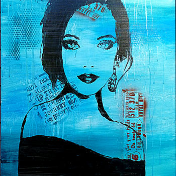 Картина под названием "Modern Love N2" - Branisa Beric, Подлинное произведение искусства, Акрил