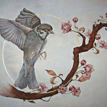Peinture intitulée "Spring III" par Branislava Grubjesic Pantelic, Œuvre d'art originale, Huile