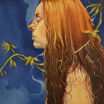 Malerei mit dem Titel "Calmness" von Branislava Grubjesic Pantelic, Original-Kunstwerk, Öl