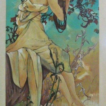 Pintura intitulada "Women" por Branislava Grubjesic Pantelic, Obras de arte originais, Acrílico