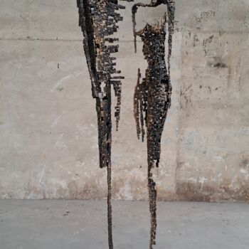 Скульптура под названием "Man and Woman  mosa…" - Brano Brody, Подлинное произведение искусства, Металлы
