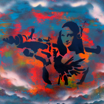 Peinture intitulée "Women's Power" par Beate Braß, Œuvre d'art originale, Bombe aérosol