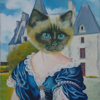 Schilderij getiteld "Madame de Montespan…" door Brataine, Origineel Kunstwerk, Olie