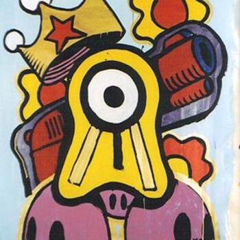 Картина под названием "Basquiat #1" - Jp Breakner, Подлинное произведение искусства