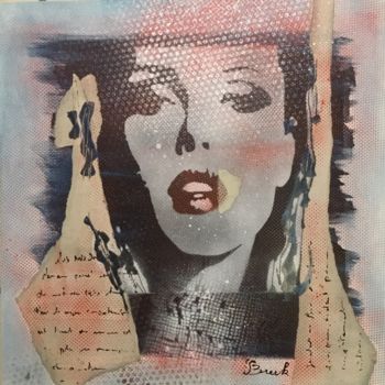 Collages titled "Bérénice" by Breek Kuntz, Original Artwork, Paper cutting
