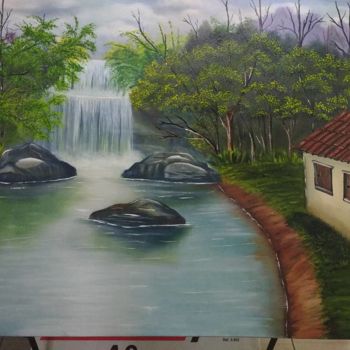 Pintura intitulada "Serenidade" por Brenon, Obras de arte originais, Tinta