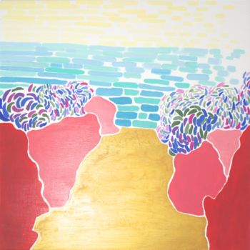 Painting titled "Briques versus Criq…" by Antoine Bretel, Original Artwork, Acrylic