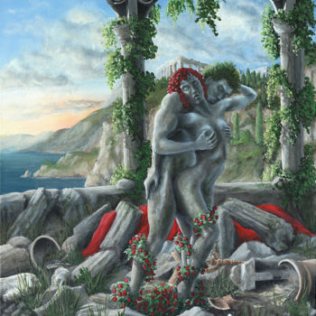 Pintura intitulada "Forbidden Love" por Bretislav Stejskal, Obras de arte originais, Acrílico