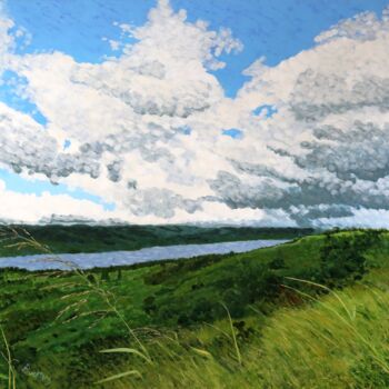 Schilderij getiteld "Lake Somerset, Summ…" door Brett Buckley, Origineel Kunstwerk, Acryl