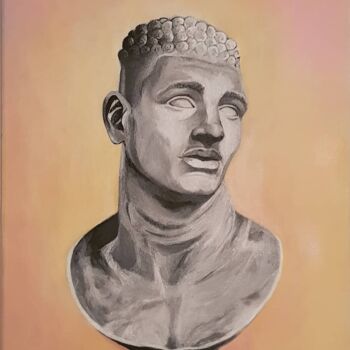 Painting titled "Ethnicité I" by Bretzel, Original Artwork, Acrylic Mounted on Wood Stretcher frame