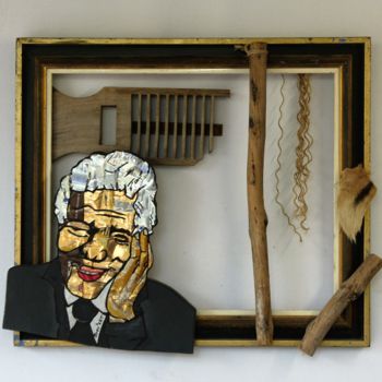 Sculpture titled "Madiba" by Brev'Art, Original Artwork