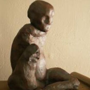Sculpture titled "Broken" by Brey, Original Artwork, Ceramics