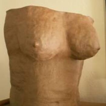 Sculpture titled "The Naked Truth" by Brey, Original Artwork, Ceramics
