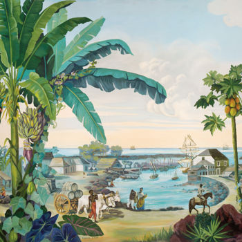 Peinture intitulée "riviere-dabord-sain…" par Les Décors Des Mers Du Sud, Œuvre d'art originale