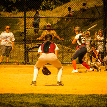 Fotografie mit dem Titel "Baseball Girl - Lim…" von Brice Bourgois, Original-Kunstwerk, Digitale Fotografie