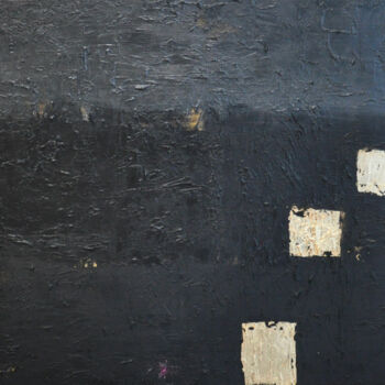 Painting titled "Black graphic III" by Bridg', Original Artwork, Acrylic Mounted on Wood Stretcher frame