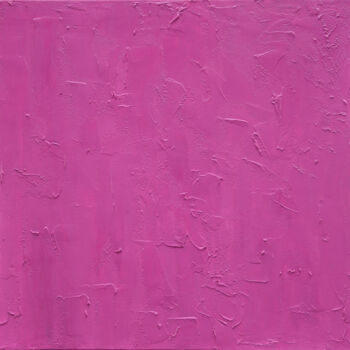 Peinture intitulée "Monochrome en rose" par Bridg', Œuvre d'art originale, Acrylique Monté sur Châssis en bois