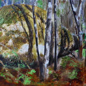 Peinture intitulée "Bois de Missècles 2…" par Brigitte Dalle, Œuvre d'art originale, Huile