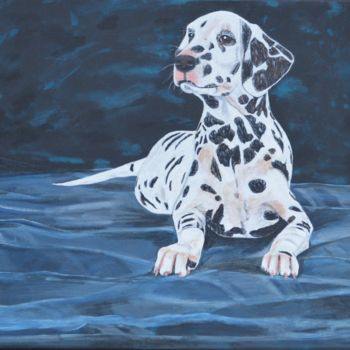Painting titled "Dalmatien" by Brigitte Didier (Biche), Original Artwork, Acrylic