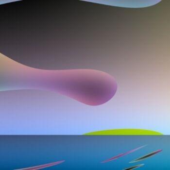Grafika cyfrowa / sztuka generowana cyfrowo zatytułowany „taifun-roke 1” autorstwa Brigitta Krause, Oryginalna praca, Malars…