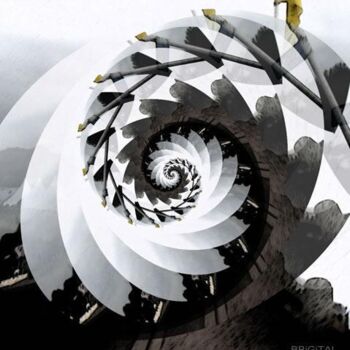 "eckernförder spirale" başlıklı Dijital Sanat Brigitta Krause tarafından, Orijinal sanat