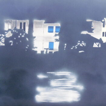 Peinture intitulée "Clair obscur" par Brigitte Barcelo, Œuvre d'art originale, Acrylique