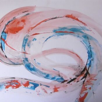 Peinture intitulée "Sans titre 1" par Brigitte Barcelo, Œuvre d'art originale, Gouache