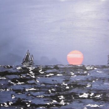 "La mer de  nuit" başlıklı Tablo Brigitte Barcelo tarafından, Orijinal sanat, Akrilik