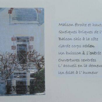 Painting titled "Au détour d ' une r…" by Brigitte Barcelo, Original Artwork, Acrylic