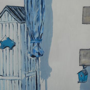 Pintura intitulada "Le parasol" por Brigitte Barcelo, Obras de arte originais, Acrílico