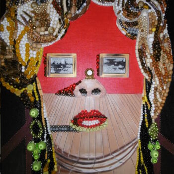 Peinture intitulée "Mae West de Dali" par Brigitte Barcelo, Œuvre d'art originale, Acrylique