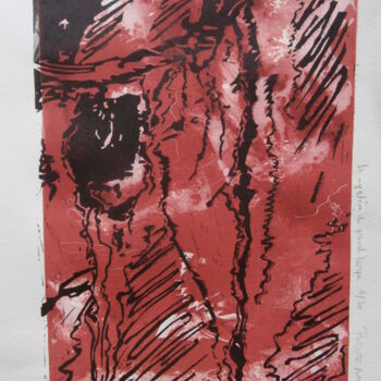 Obrazy i ryciny zatytułowany „Le mystère du grand…” autorstwa Brigitte Barcelo, Oryginalna praca, Rytownictwo Zamontowany na…