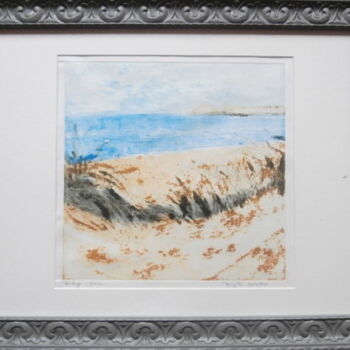 Отпечатки и Гравюры под названием "dunes" - Brigitte Barcelo, Подлинное произведение искусства, Монотип Установлен на картон