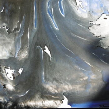 Painting titled "déferlante" by Brigitte Barcelo, Original Artwork, Acrylic