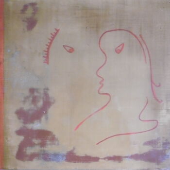 Peinture intitulée "LAQUE -  sans titre" par Brigitte Barcelo, Œuvre d'art originale, Autre
