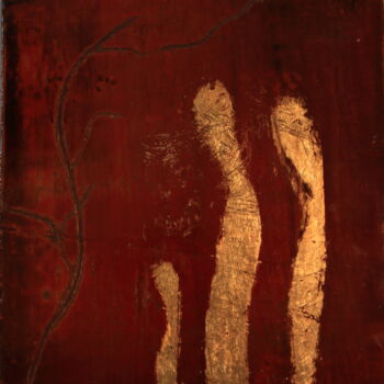 Malerei mit dem Titel "LAQUE - sans titre" von Brigitte Barcelo, Original-Kunstwerk, Andere