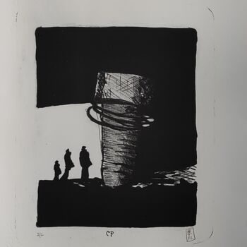 Prenten & gravures getiteld "Le Clou" door Brigitte Barcos Nosetti, Origineel Kunstwerk, Lithografie