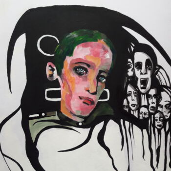 Malerei mit dem Titel "CONSEQUENCE N°1" von Brigitte Benitah, Original-Kunstwerk, Acryl