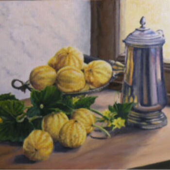 Картина под названием "lemon et chocolatiè…" - Brigitte Bouysse, Подлинное произведение искусства, Масло