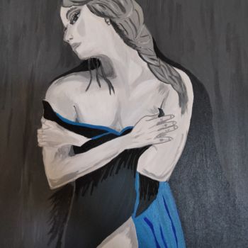 Pittura intitolato "La songeuse" da Brigitte Candy, Opera d'arte originale, Acrilico