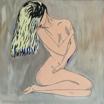 Pittura intitolato "La timide" da Brigitte Candy, Opera d'arte originale, Acrilico
