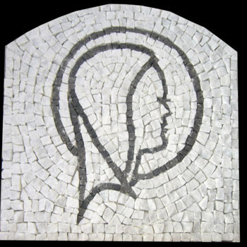 Escultura titulada "Vierge" por Brigitte Coleau, Obra de arte original, Mosaico