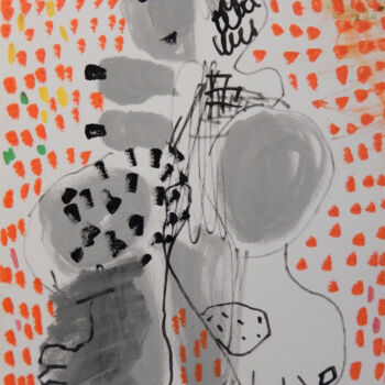 제목이 "Olga"인 미술작품 Brigitte Derbigny로, 원작, 아크릴 나무 들것 프레임에 장착됨