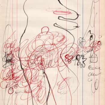 Dessin intitulée "Vénus family" par Brigitte Derbigny, Œuvre d'art originale, Encre